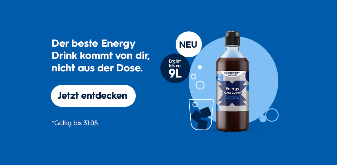 Frisches Sprudelwasser auf Knopfdruck